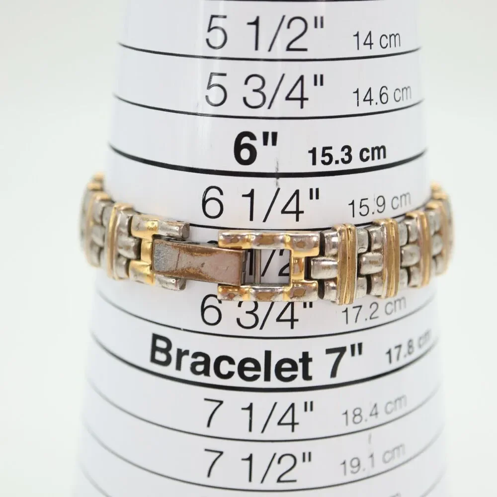 Vintage Pulsar Women Watch 19mm Oval Two Tone Stainless Steel Bracelet V700-X077